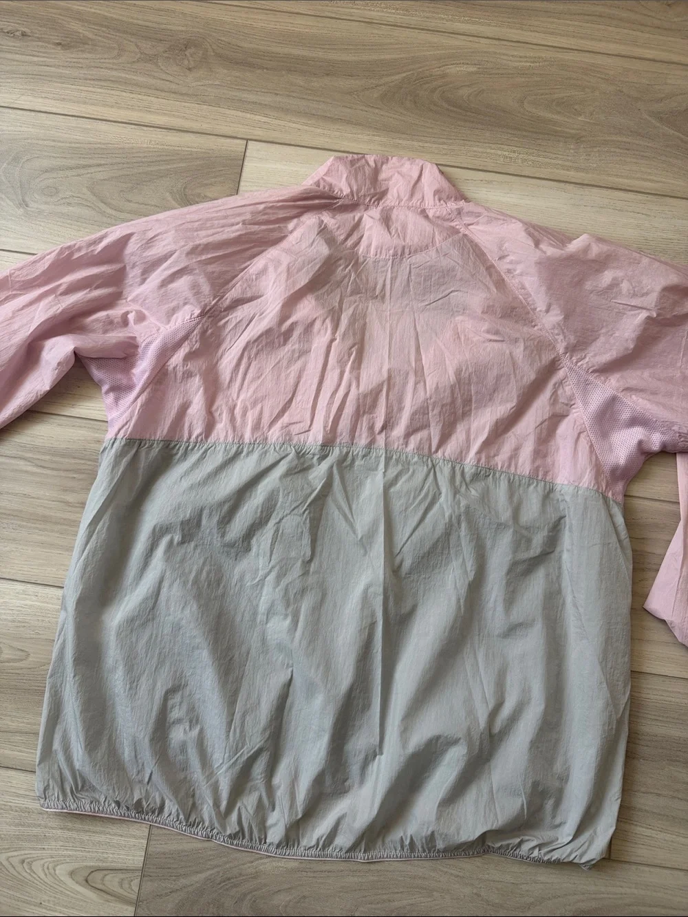 Uniqlo Two-Tone Sun Protect Jacket - Pink & Light Gray